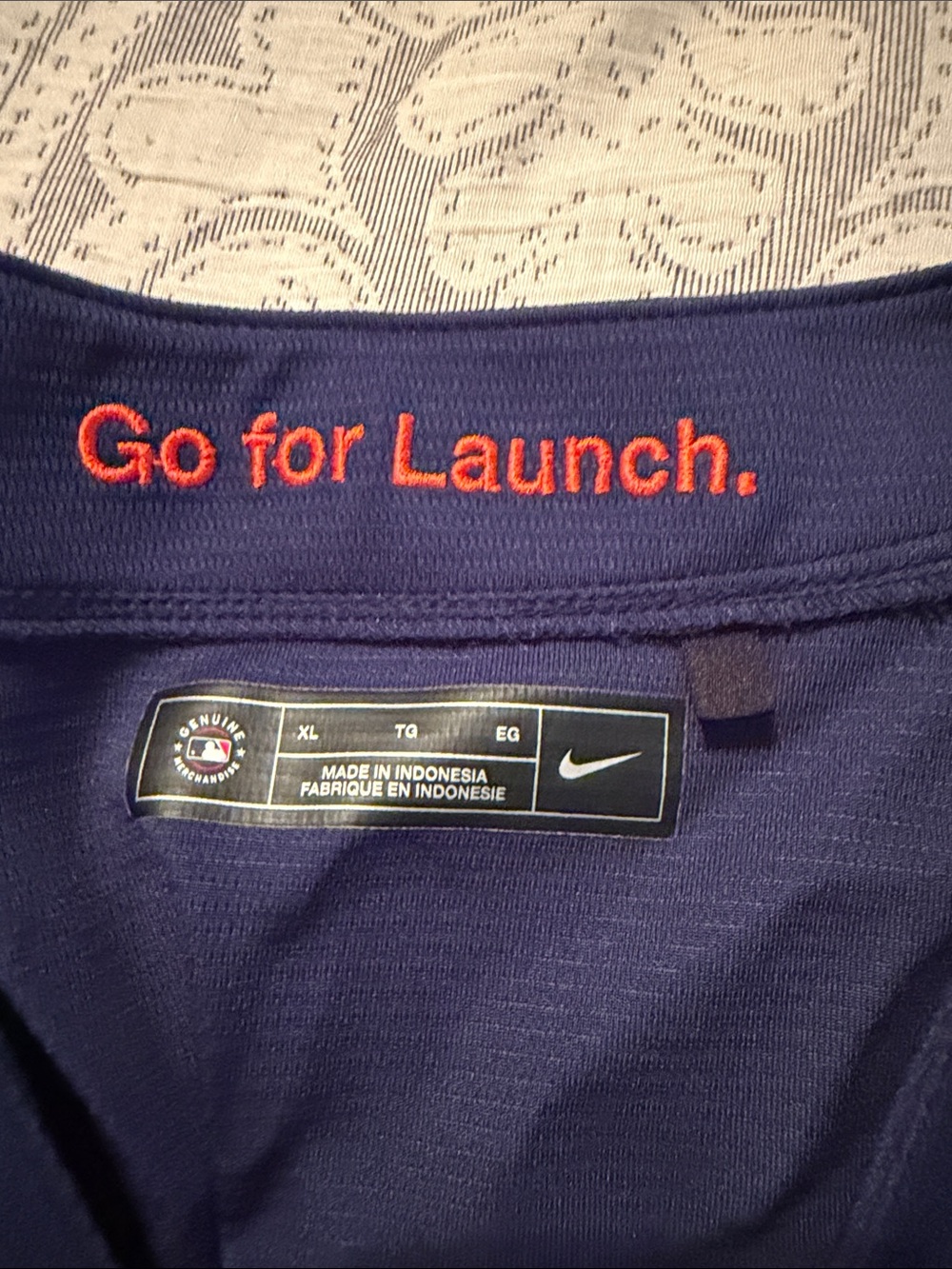 Nike Space City Navy and Orange Baseball Jersey - Childs Verlander XL - Picture 3 of 3